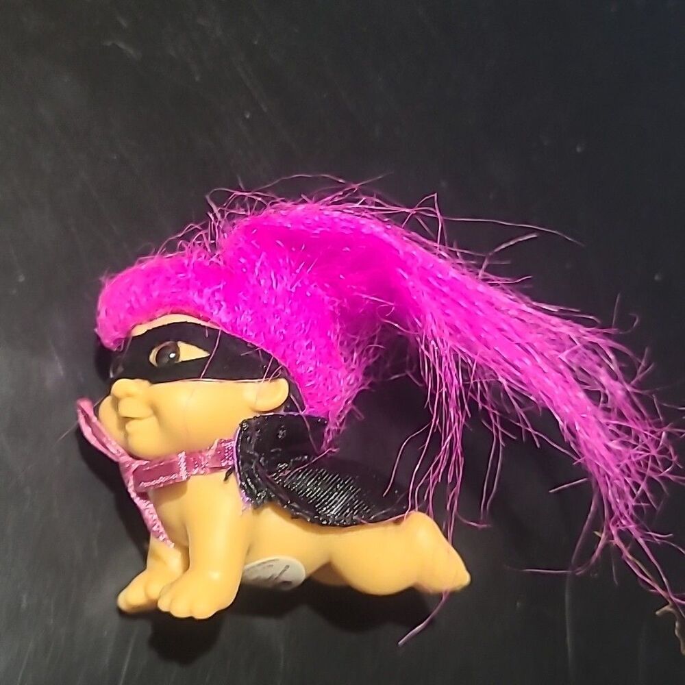 HALLOWEEN Russ Troll Doll 2" NEW Halloween Baby Bandit Crawling. Purple Hair